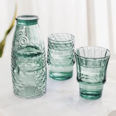 Fish Stacking Drinking Glass - Set of 4 in Green
