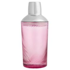 Twist Glass Cocktail Shaker - Pink