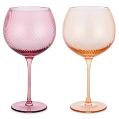 Twist Gin Glasses - Set of 2 Pink/Peach alternative