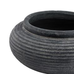 Amalfi Grey Round Ribbed Planter alternative