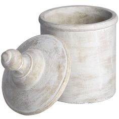 Large Antique White Cannister alternative