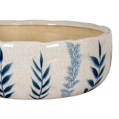 Large Blue Flora Bowl Pot alternative