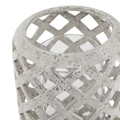 Large Grey Stone Effect Hurricane Lantern alternative