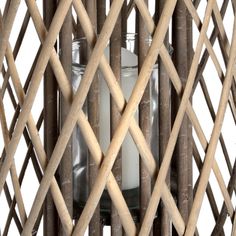 Large Standing Wicker Lantern alternative