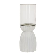 Large White Carved Hurricane Lantern alternative