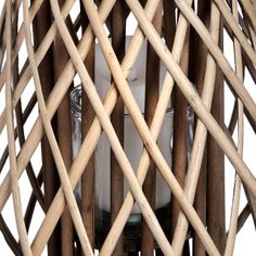 Large Wicker Bulbous Lantern alternative