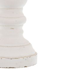 Matt White Large Ceramic Column Candle Holder alternative