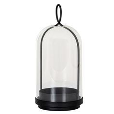 Nysa Large Candle Holder With Glass Cloche