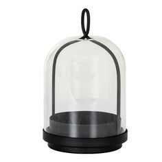 Nysa Medium Candle Holder With Glass Cloche