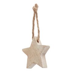 Pack Of 90 Wooden Star Hanging Decorations alternative