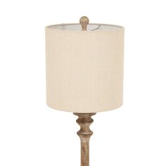 Pallido Candlestick Table Lamp With Linen Shade alternative