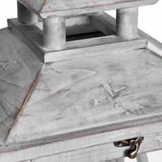 Set Of Three Wooden Lanterns With Traditional Cross Section alternative