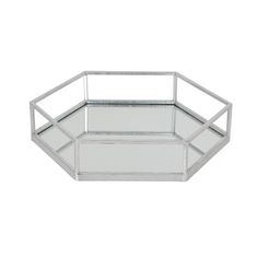 Silver Hexagon Set Of Two Trays alternative
