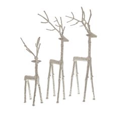Silver Standing Stag Ornament alternative