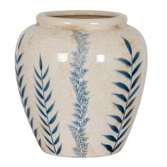 Small Blue Flora Olpe Vase