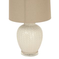 Twill Weave Ceramic Table Lamp With Linen Shade alternative