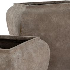 Umber Square Drum Set Of 2 Planters alternative