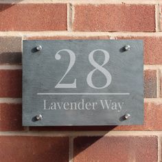 Personalised Large Number Slate House Sign alternative