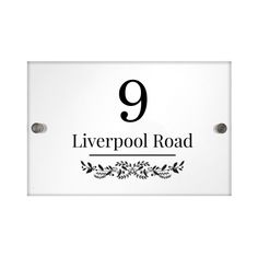 Personalised Botanical Acrylic House Sign alternative