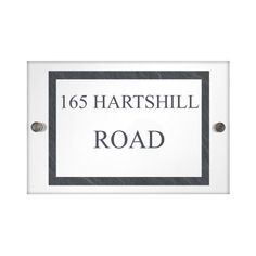 Personalised Slate Effect Acrylic House Sign