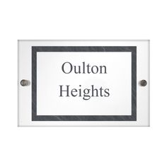 Personalised Slate Effect Acrylic House Sign alternative
