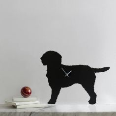 Labradoodle Wagging Tail Wall Clock
