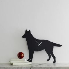 German Shepherd Wagging Tail Wall Clock