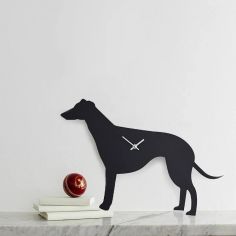 Greyhound/Lurcher Wagging Tail Wall Clock