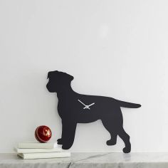 Border Terrier Wagging Tail Wall Clock