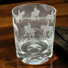 Elegance Horse Dressage Whisky Glass Tumbler