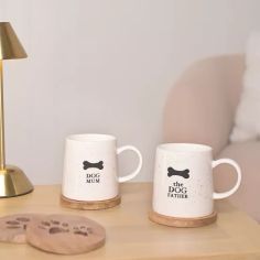 Best of Breed Paw Prints Dog Father &amp; Dog Mum Mug Set