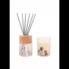 The Wildlife by Ling Designs Dog Candle &amp; Diffuser Set - Apple &amp; Jasmine