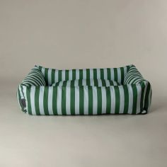 Scruffs Amalfi Striped Box Dog Bed - Green alternative