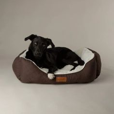 Scruffs Wilton Box Dog Bed - Chocolate Brown