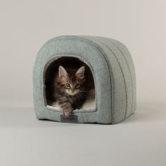 Scruffs Seattle Cave Cat Bed - Topaz Green