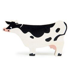Tender Leaf Farmyard Cow Wooden Animal Toy