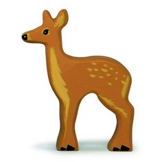 Tender Leaf Woodland Fallow Deer Wooden Animal Toy