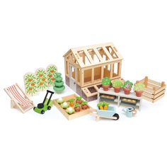 Tender Leaf Greenhouse and Garden Play Set