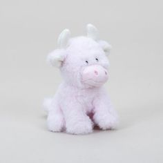 Jomanda Highland Cow Mini Plush Toy in Pink 11cm