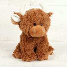 Jomanda Highland Cow Plush Toy in Brown 20cm