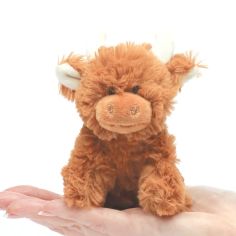 Jomanda Highland Cow Mini Plush Toy in Brown 11cm