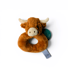 Jomanda Highland Cow Baby Rattle with Horns alternative