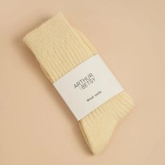 Luxury Alpaca Wool Socks in Cold Cream alternative
