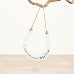 "All You Need Is Love" Hanging Horse Shoe Decoration