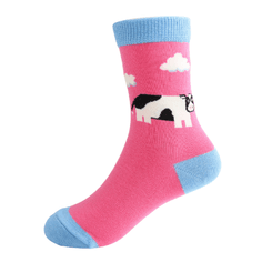 Sparrow Baby Cow Socks - Hot Pink alternative