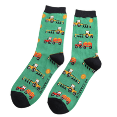 Mr Sparrow Men's Harvest Socks - Green