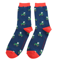 Mr Sparrow Men's Tractor Socks - Navy
