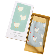 Miss Sparrow Women's Hen Matchbox Socks