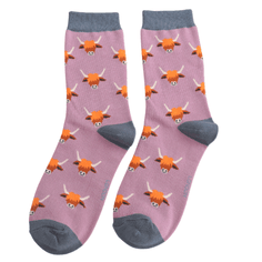 Miss Sparrow Women's Highland Cow Matchbox Socks alternative