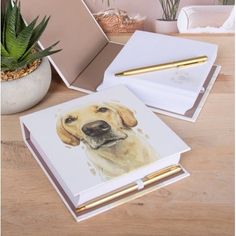 Gold Labrador Memo Notepad alternative